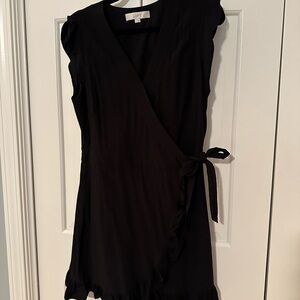 LOFT Black Wrap Romper!